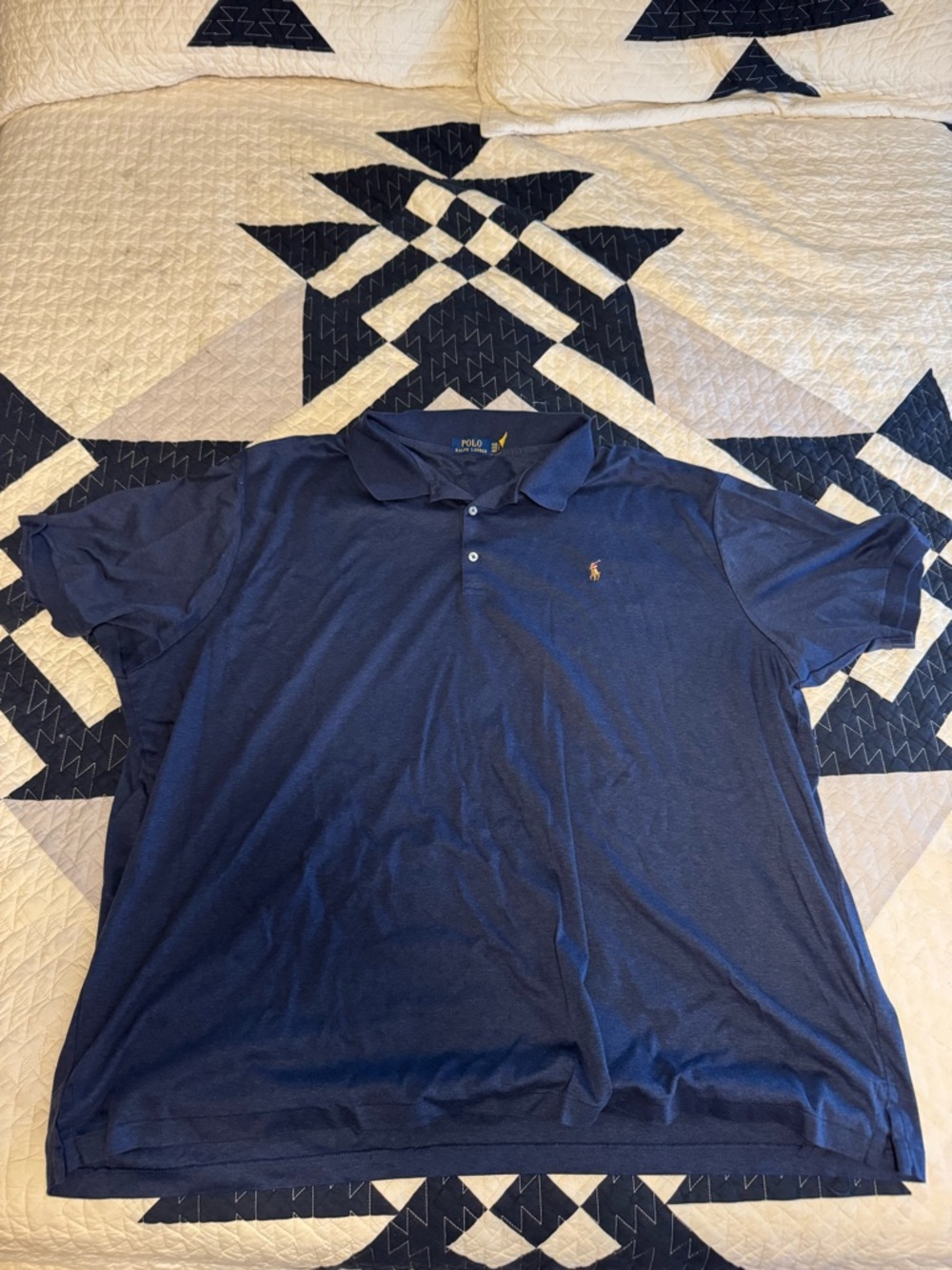 Polo Ralph Lauren Soft Cotton Polo Shirt - Navy - 4XB